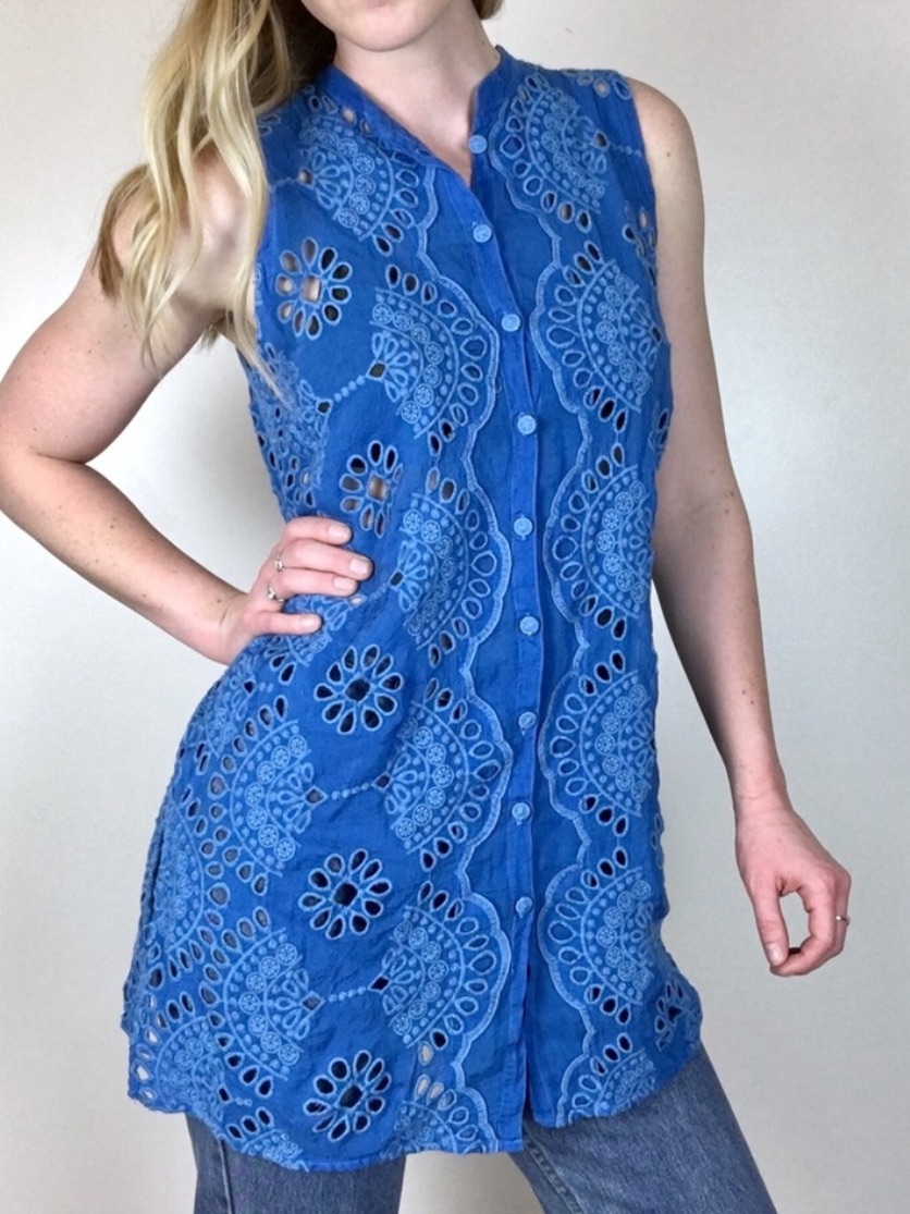 Johnny Was Marietta Button Down Tunic